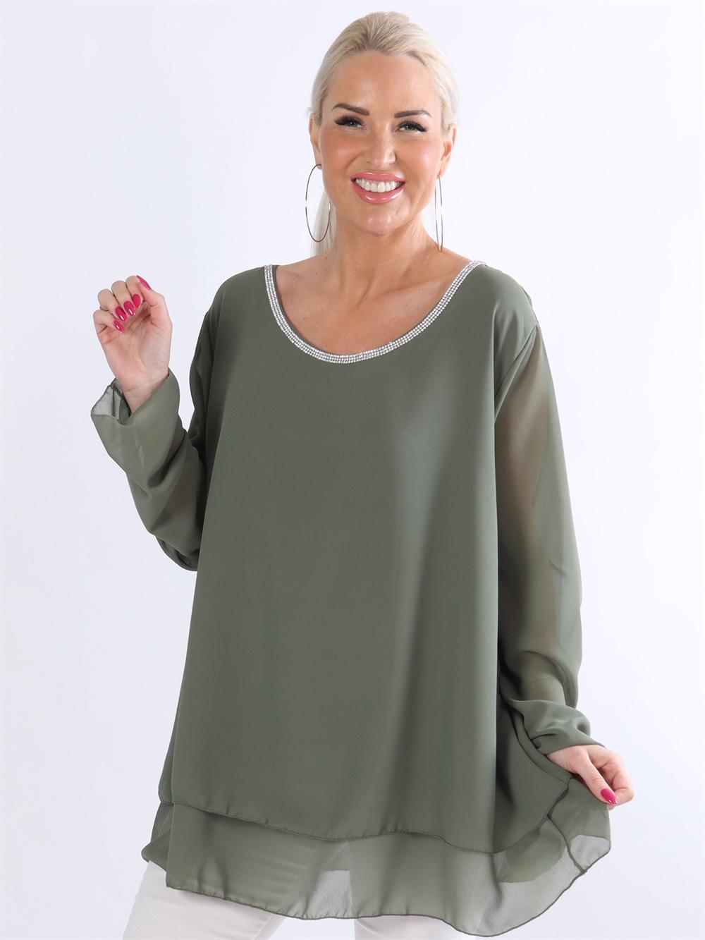 Trine - Tunika med similisten i udskæringen